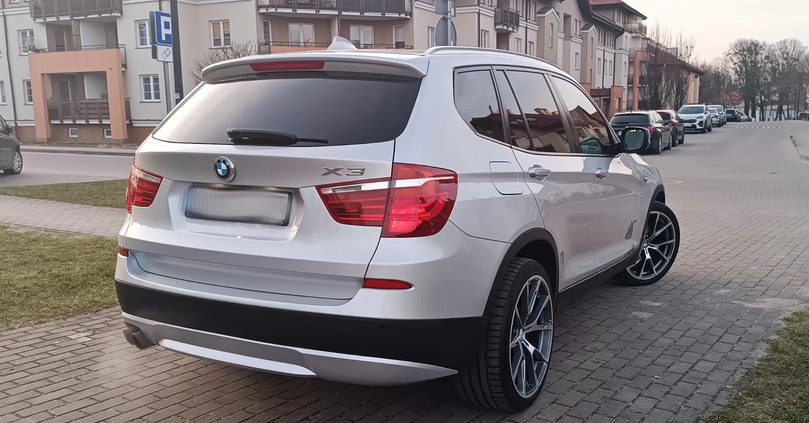 BMW X3 cena 49800 przebieg: 192000, rok produkcji 2012 z Ostróda małe 191